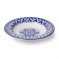 Sur La Table Nova Deruta Blue Peacock Soup Plate