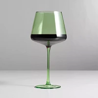 Sur La Table Green Wine Glass