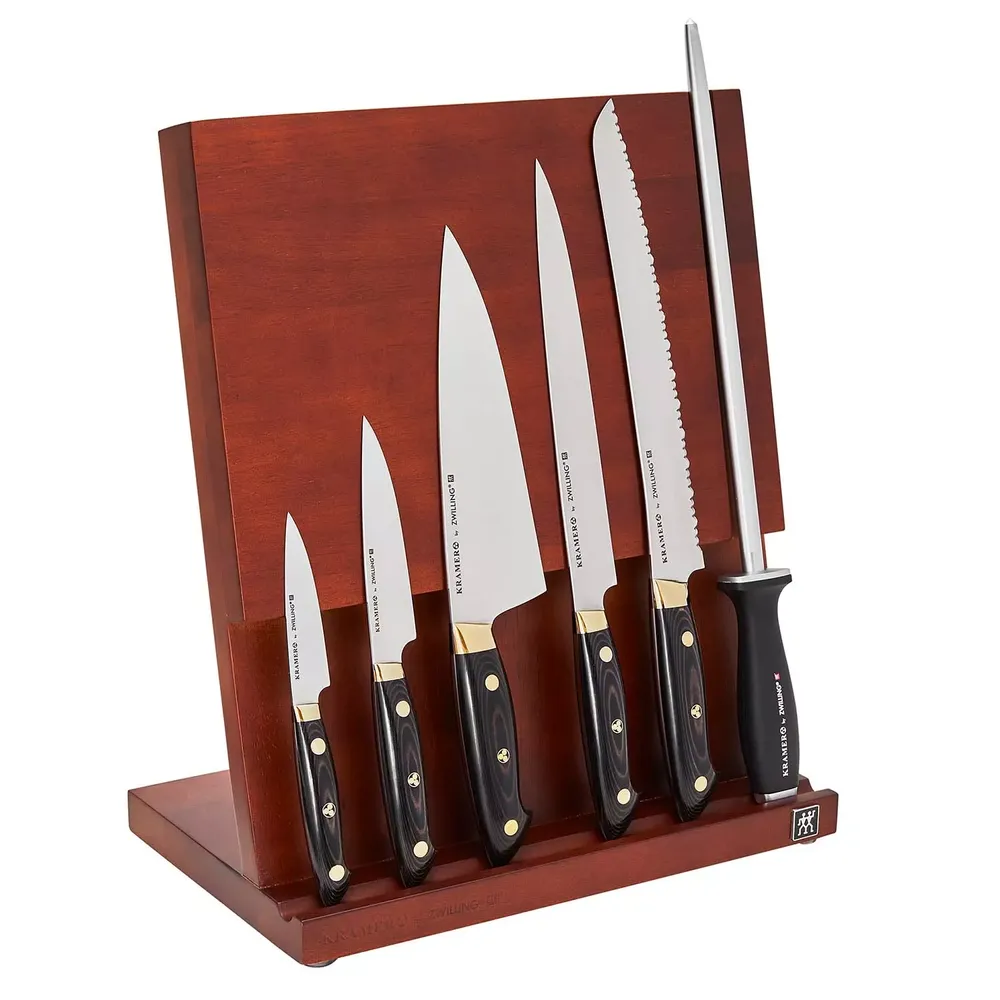 Bob Kramer Carbon Steel 7-Piece Block Set by Zwilling J.A. Henckels