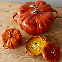 Staub Stoneware Mini Pumpkin Cocotte