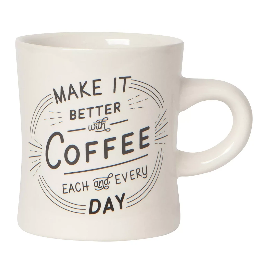 Better with Coffee Diner Mug, 12 oz.