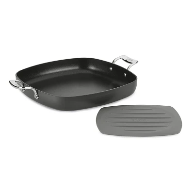 All-Clad Essentials Square Skillet with Trivet, 13"