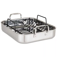 Viking 3-Ply Roasting Pan with Nonstick Rack and 2-Piece Carving Set