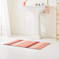 Chilewich Peach Shag Indoor/Outdoor Rug, 36" x 24"