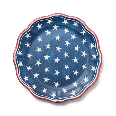 Sur La Table Stars & Stripes Melamine Dinner Plates, Set of 4