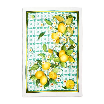 Sur La Table Lemon Linen Kitchen Towel, 20" x 28"