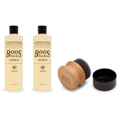 John Boos Mystery Oil and Applicator, 2 Bottles