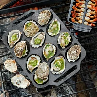 Sur La Table Cast Iron Oyster Pan, 12 Cavity