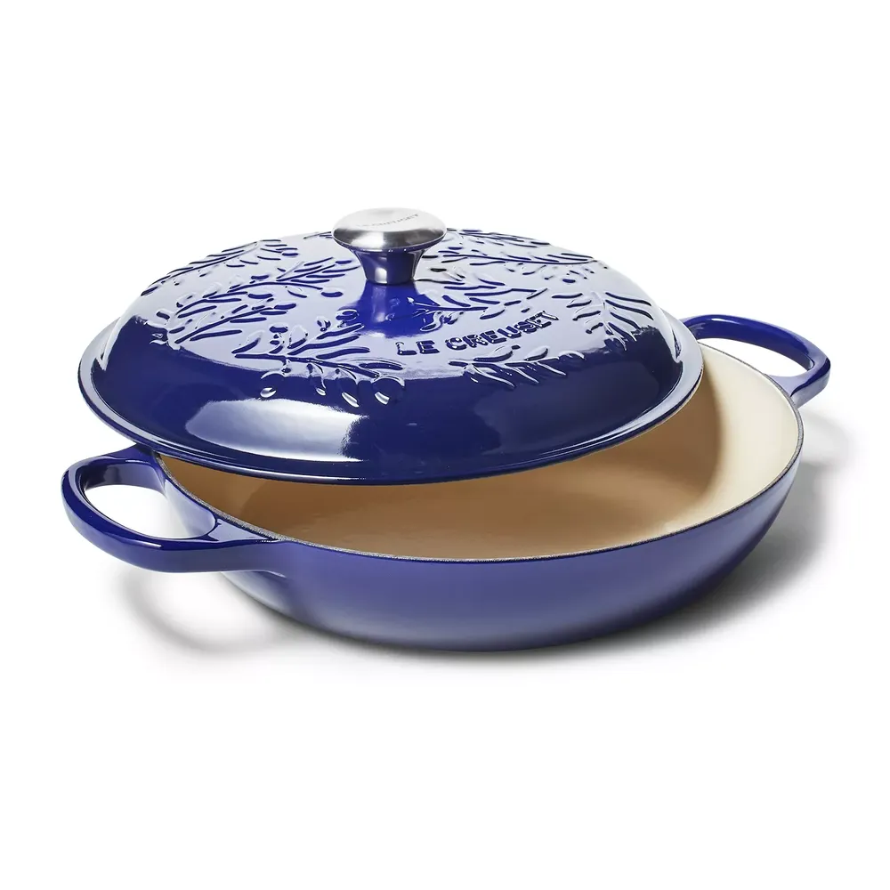 Le Creuset Olive Branch Enameled Cast Iron Braiser