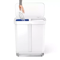 Simplehuman Dual Compartment Rectangular Step Can