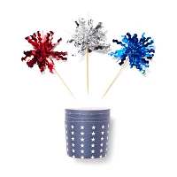 Sur La Table Firework Bake Cups with Toppers, Set of 24