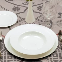 Fortessa Taura Bone China Soup Plates, Set of 4