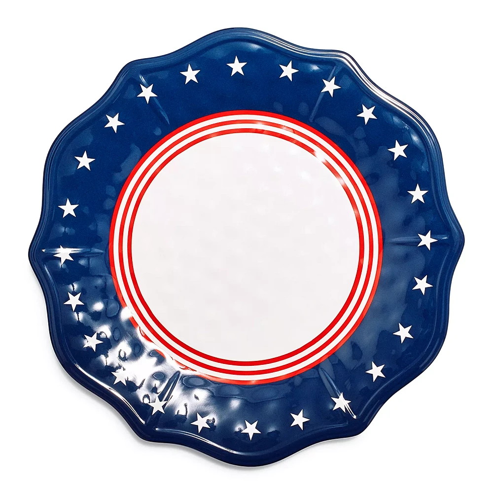 Sur La Table Stars & Stripes Melamine Dinner Plate