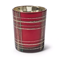 Sur La Table Tartan Candle Holder