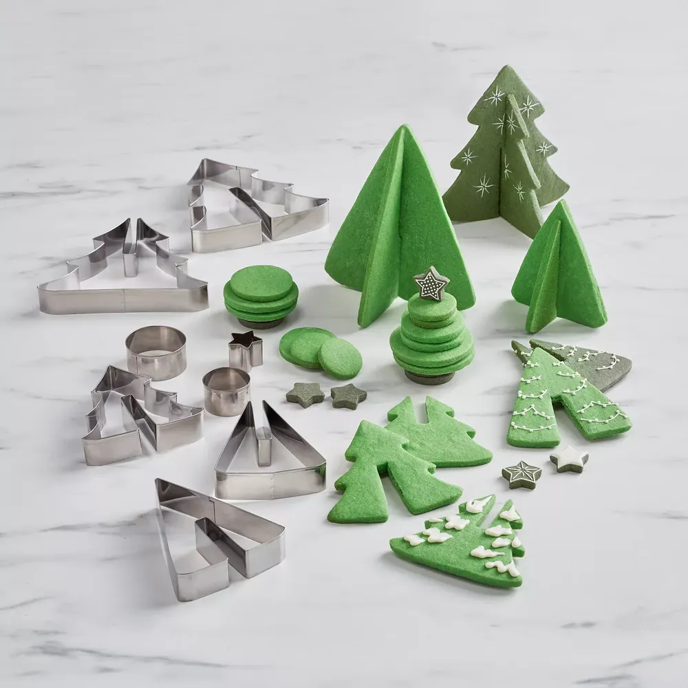 Sur La Table 3D Winter Village Cookie Cutter Set