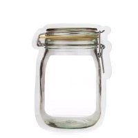 Kikkerland Mason Jar Zipper Bags, Set of 4