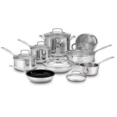 Cuisinart Chef’s Classic Stainless Steel 14-Piece Cookware Set