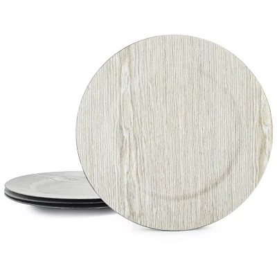 Sur La Table Wood-Grain Chargers