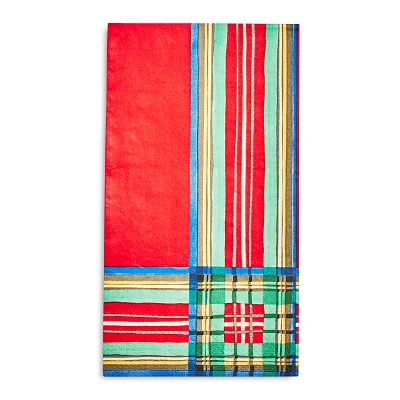 Sur La Table Christmas Plaid Paper Guest Napkins, Set of 20