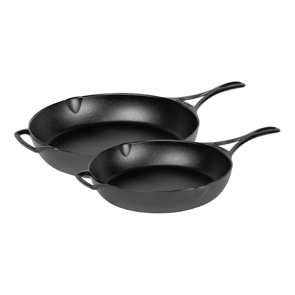 Lodge Blacklock Cast Iron Skillet, Set of 2