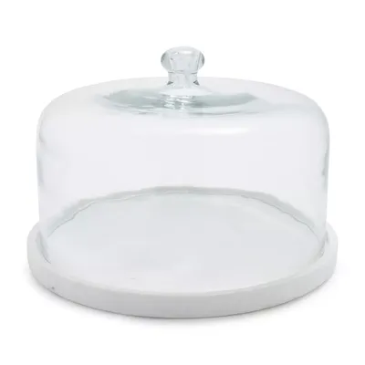 Sur La Table Marble and Glass Cloche