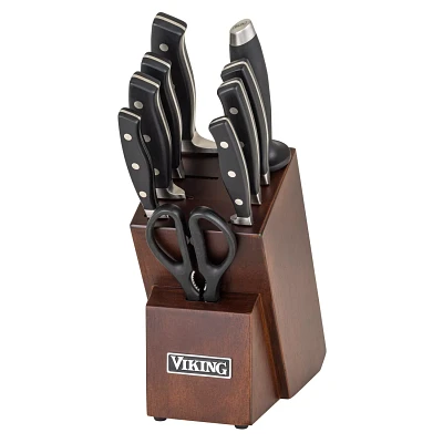 Viking Full-Forged German Steel 10-Piece Knife Block Set