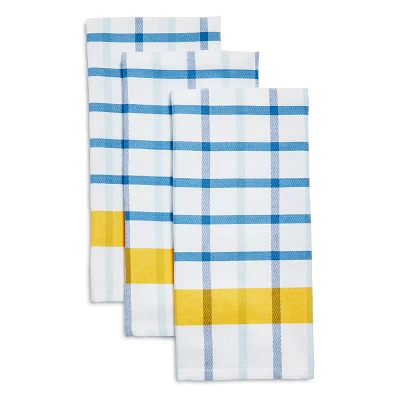 Sur La Table Mercado Check Kitchen Towels, Set of 3