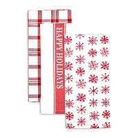 Sur La Table Happy Holidays Kitchen Towels, Set of 3