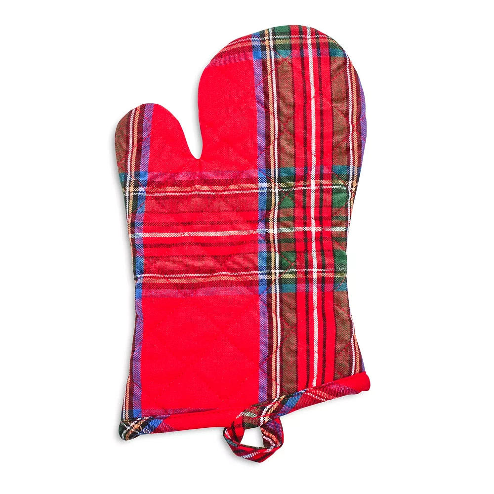 Sur La Table Christmas Plaid Oven Mitt