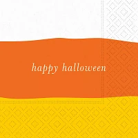 "Happy Halloween" Candy Corn Cocktail Napkins, Set of 20