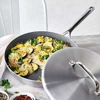 GreenPan GP5 Stainless Steel Skillet with Lid, 12"