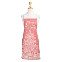 Sur La Table Merry Christmas Jacquard Apron, 31.5" x 24"