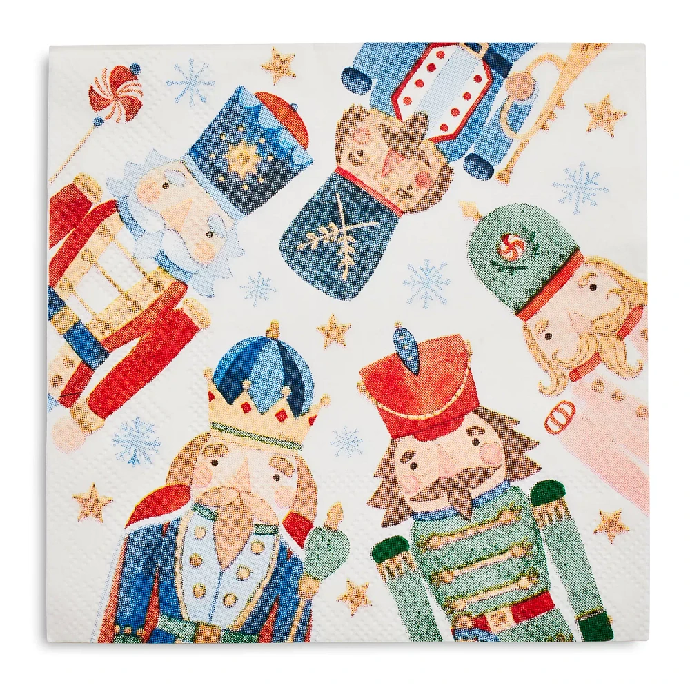 Sur La Table Nutcracker Paper Cocktail Napkins, Set of 20