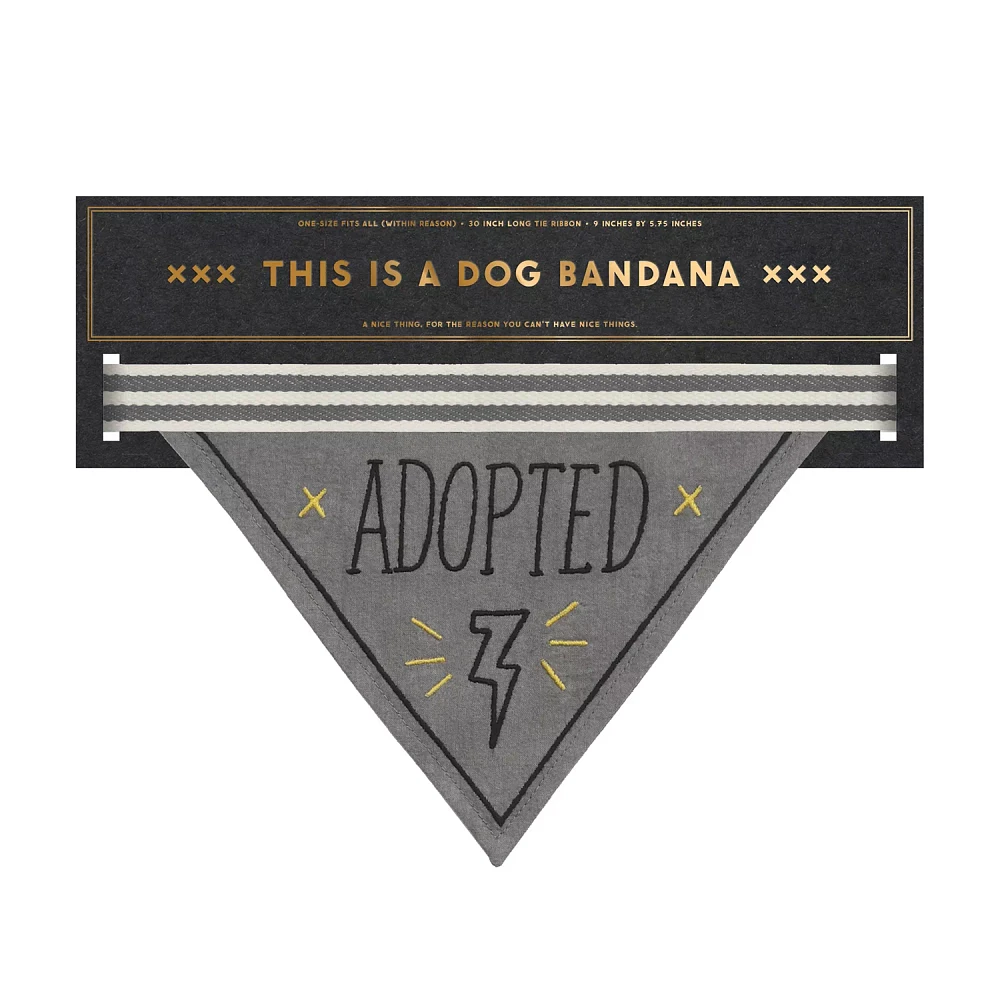 "Adopted" Dog Bandana