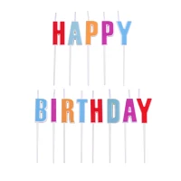 PME Happy Birthday Letter Candles, Set of 13