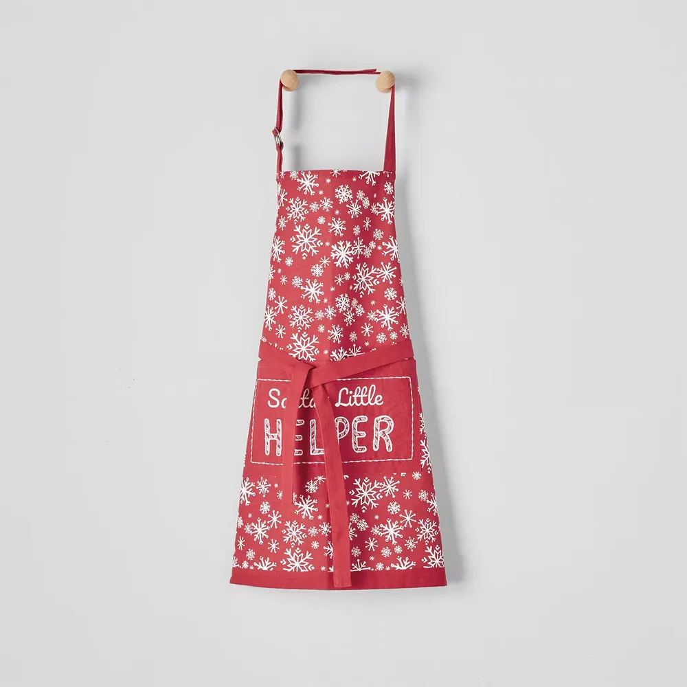 Sur La Table Santa Snowflake Kid's Apron