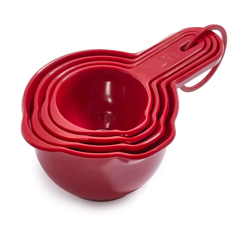 Sur La Table Red Measuring Cups, Set of 4