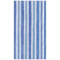 Carmen Stripe Blue Guest Napkins, Set of 15