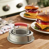 Sur La Table Cast Aluminum Burger Mold, 3 in 1