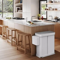 Simplehuman Dual Compartment Rectangular Step Can