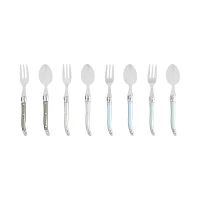 French Home Laguiole Dessert Spoons & Forks, Set of 8