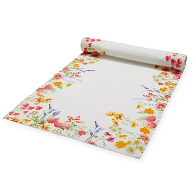 Sur La Table Garden Floral Linen Table Runner