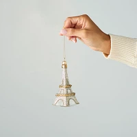 Sur La Table Eiffel Tower Glass Ornament, 4.72"