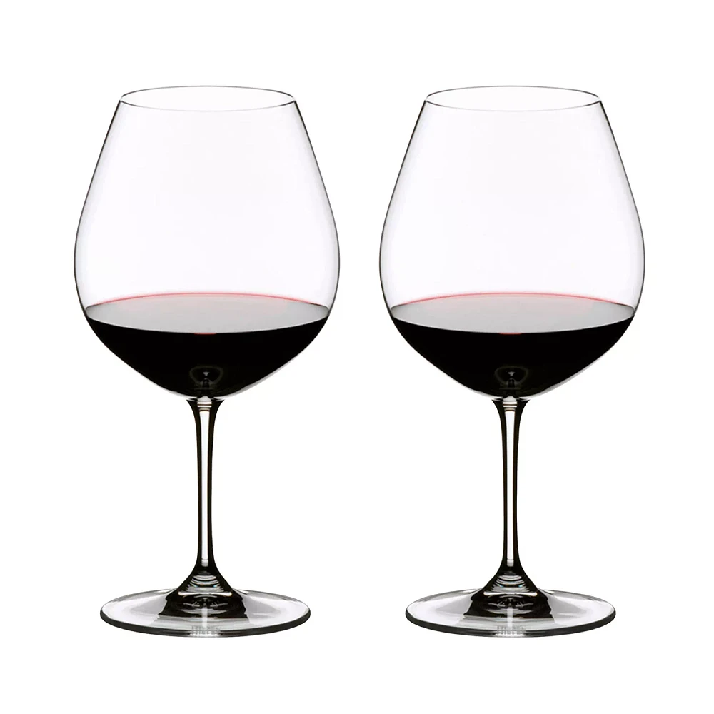 RIEDEL Vinum Pinot Noir (Burgundy Red) Wine Glass, Set of 2