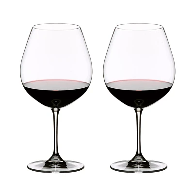 RIEDEL Vinum Pinot Noir (Burgundy Red) Wine Glass, Set of 2