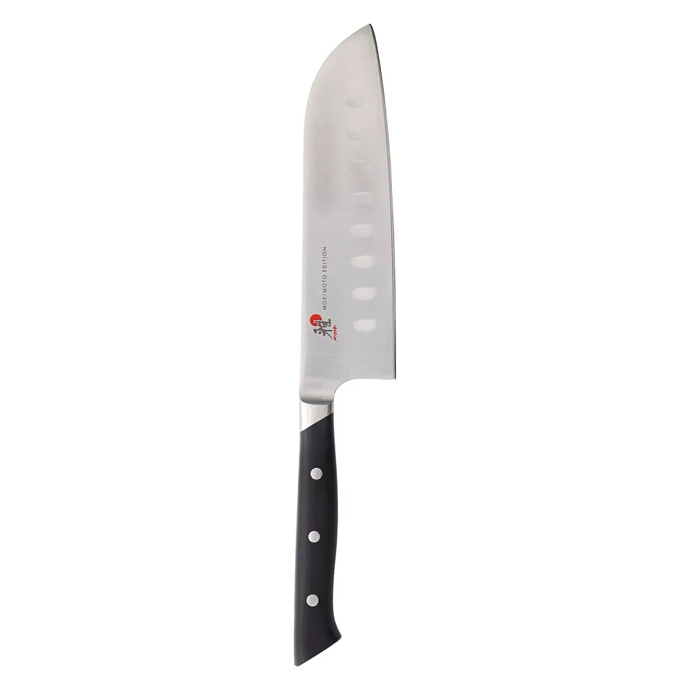 Miyabi Red Morimoto Hollow-Edge Santoku Knife, 5.5"