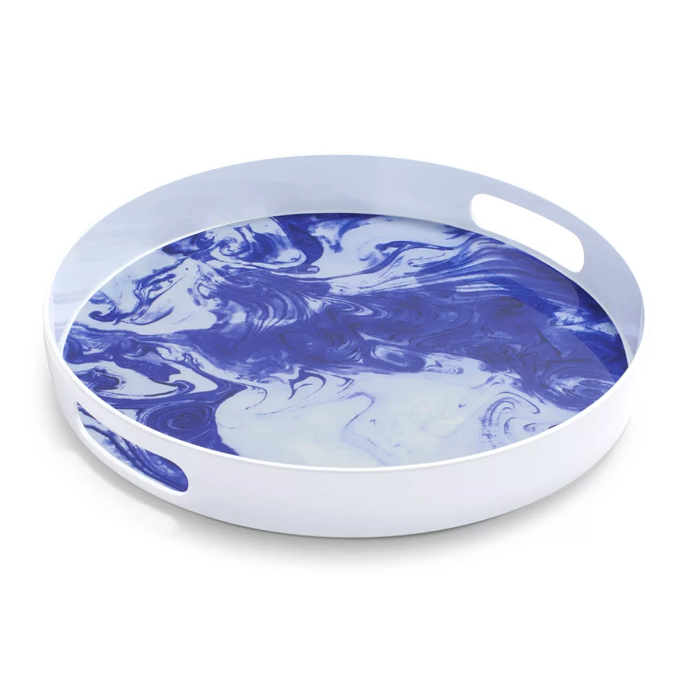 Sur La Table Oceana Round Serving Tray, 15"