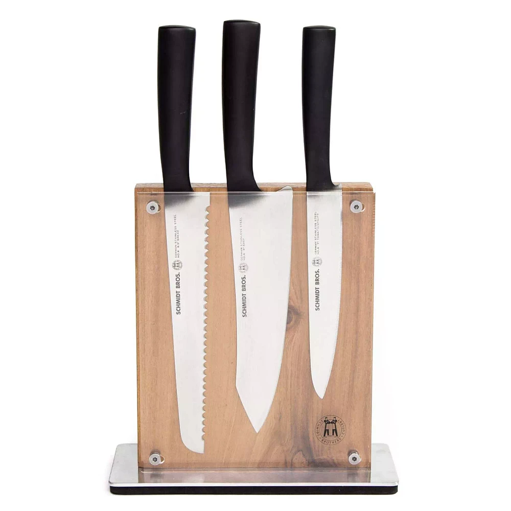 Schmidt Brothers Cutlery Carbon 6 7-Piece Knife Block Set