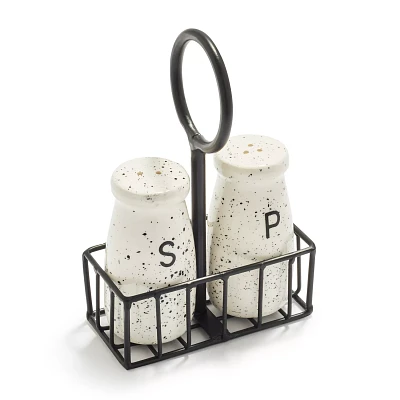 Sur La Table Milk Bottle 3-Piece Salt and Pepper Shaker Set