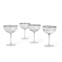 Sur La Table Gold Rim Coupe Glass